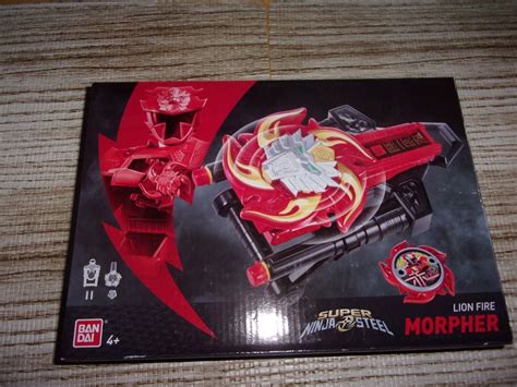 Power Rangers Ninja Steel Lion Fire Morpher With Action Sounds Fires ...