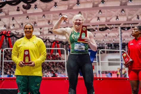 Colorado State's Mya Lesnar wins national title in shot put