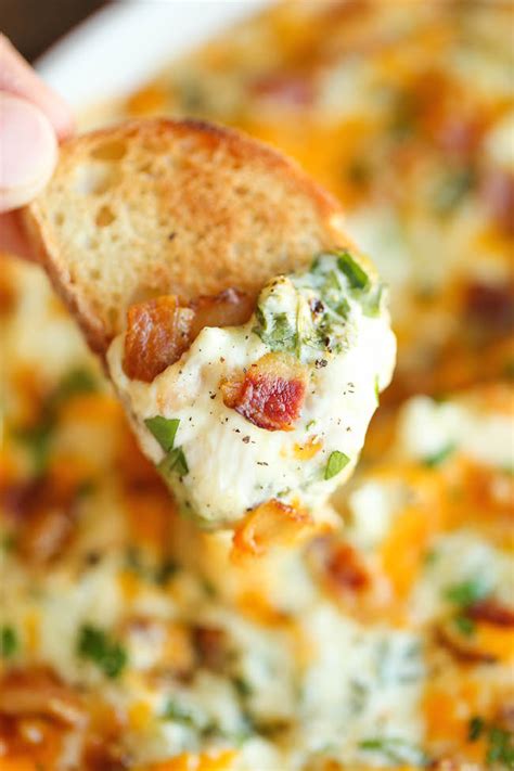 Cheesy Bacon Spinach Dip is the Best of Both Worlds - All Created