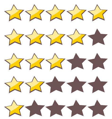 5-Star Rating System - Openclipart