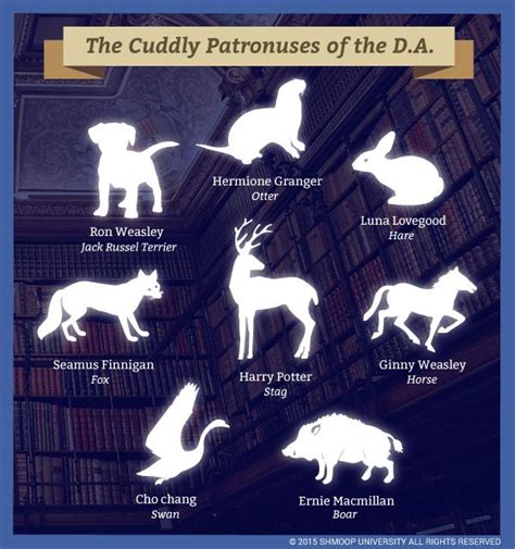 Dumbledore's Army Patronuses in Harry Potter and the Order of the Phoenix | Harry potter, Harry ...