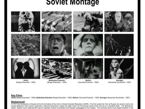 Soviet Montage POSTER (.pdf) - Media Studies | Teaching Resources