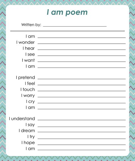 Free Templates For Poems