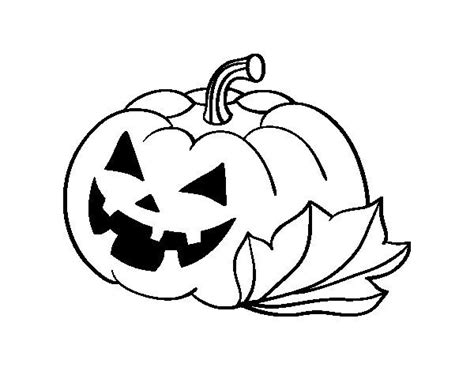 Dibujo de Calabaza Decorada de Halloween para Colorear | Dibujo de ...