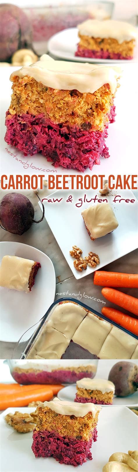 Raw Carrot Beetroot Cake Recipe - Easy, vegan, gluten-free and paleo ...