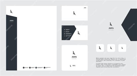 Premium Vector | Minimalist logo design branding template business name and stationery design idea