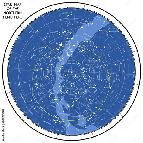 Map Of The Northern Hemisphere - Vinny Jessalyn