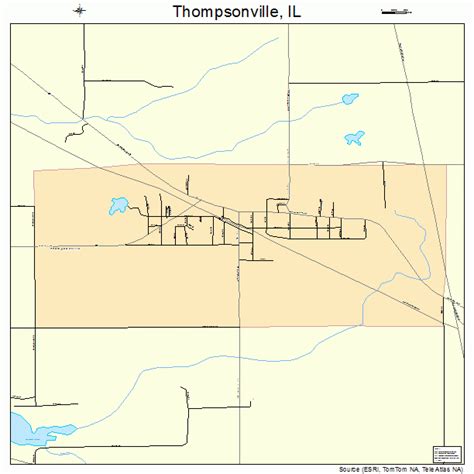 Thompsonville Illinois Street Map 1775159