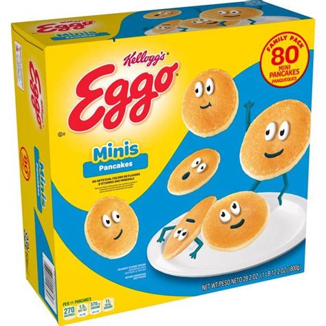 Eggo Minis, Original, Easy Breakfast, Family Pack, Eggo Frozen Pancakes ...