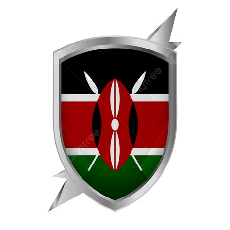 Kenya Flag In Silver Shield New, Kenya, Flag, Kenya Day PNG Transparent Clipart Image and PSD ...