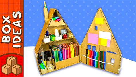 Learn to turn the cardboard house into a desk organiser! Check here how to make the house: https ...