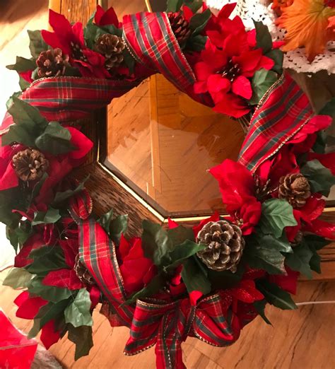 Poinsettia Wreath | My Frugal Christmas