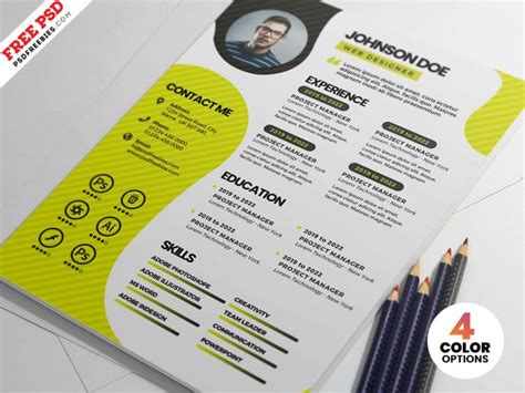 Resume Templates – PSDFreebies.com