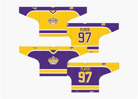 Kings-1980 - La Kings Purple Gold Jersey, HD Png Download , Transparent ...