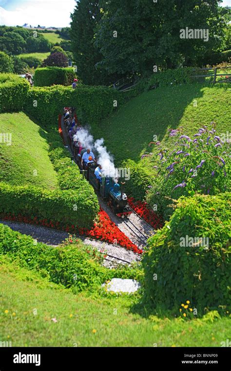 The Beer Heights Light Railway at Pecorama, Beer, Devon, England, UK Stock Photo - Alamy