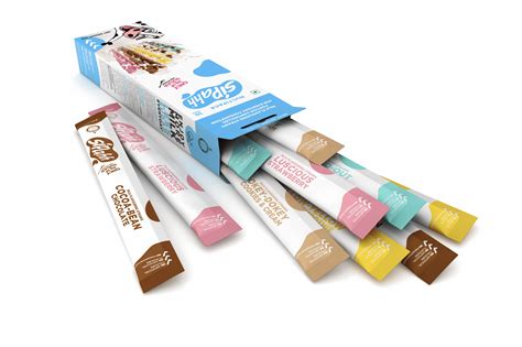 Sipahh Milk Flavor Straw - contains Chocolate, Strawberry, Banana, Chocolate Mint and Cookies ...