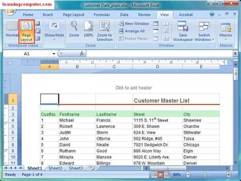 Microsoft Excel Tutorial – Page Layout Tab | Softknowledge's Blog