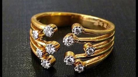 Gold Ring Girlish Design : 24k gold rings designs collection for girls. - img-nincompoop