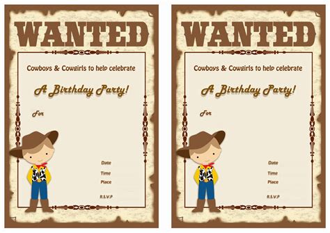 Cowboy – Birthday Printable