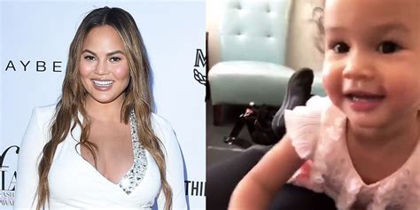 Chrissy Teigen Posted an Adorable Video of Luna Interrupting Her Fetal ...