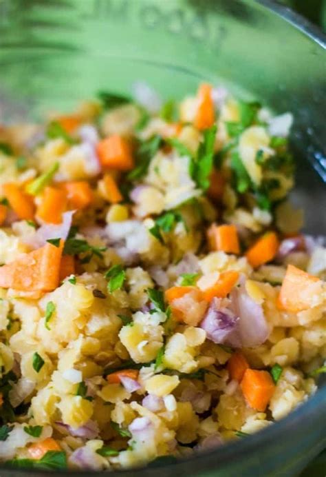 Easy Red Lentil Salad - Everyday Eileen