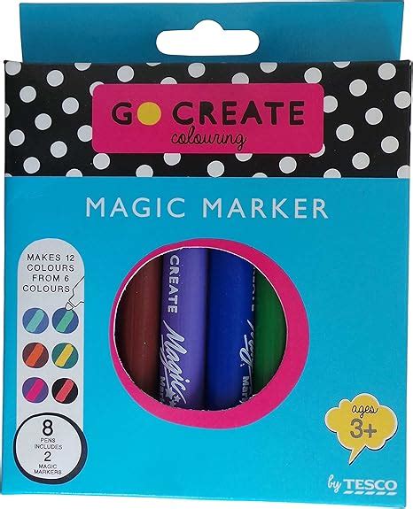 Go Create Magic Marker Pens - 6 Colours and 2 Magic Markers (Pack 8's): Amazon.co.uk: Office ...