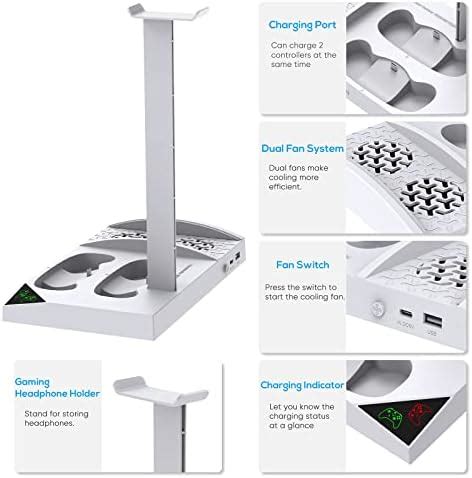 Cooling Fan with Charging Stand for Xbox Series S Console and ...