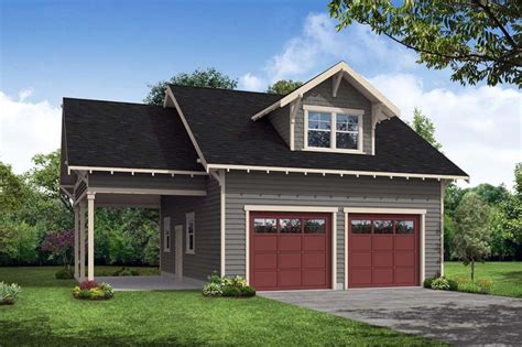 2 car garage with carport and apartment above plans - Google Search | Garage plans with loft ...