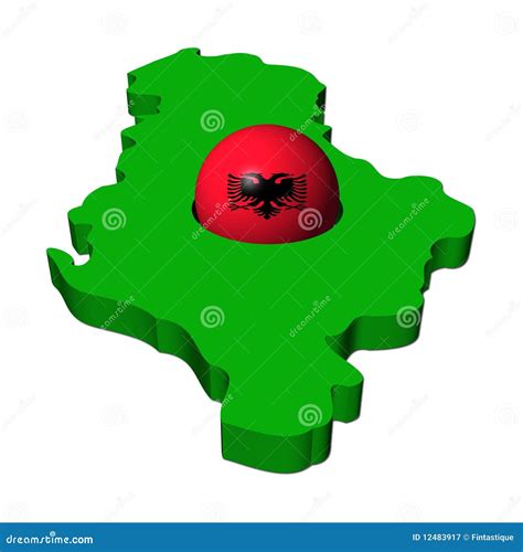 Albanian Flag Sphere With Map Royalty-Free Cartoon | CartoonDealer.com ...