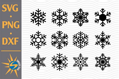 Snowflake Silhouette Graphic by SVGStoreShop · Creative Fabrica