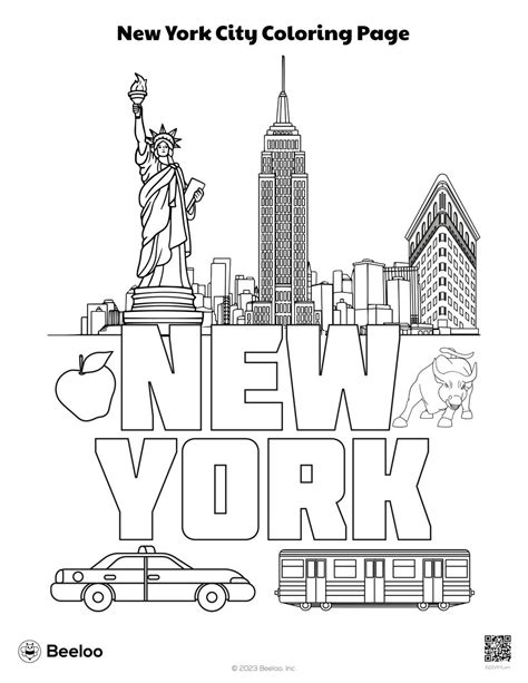 New York City-themed Coloring Pages • Beeloo Printable Crafts and Activities for Kids