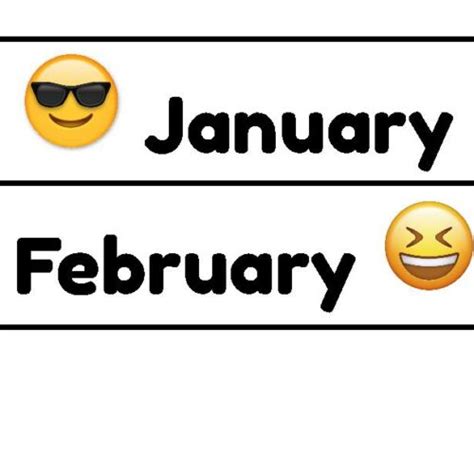 Emoji Themed Calendar Set - Classful