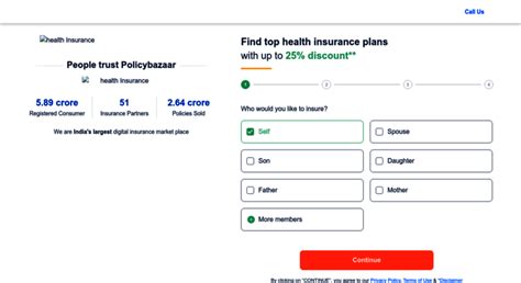 Access healthqa.policybazaar.com. PolicyBazaar Health Insurance: Cover Rs.5 Lac @ Rs12.9/Day