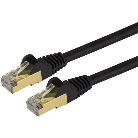 StarTech.com 10ft CAT6a Ethernet Cable, 10 Gigabit Category 6a Shielded Snagless 100W PoE Patch ...