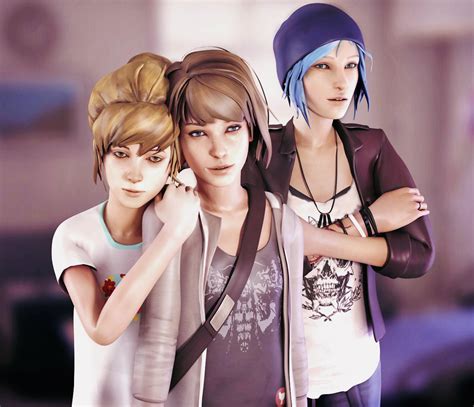 Life Is Strange - Max , Kate and Chloe | Life is strange, Strange, Blue haired girl