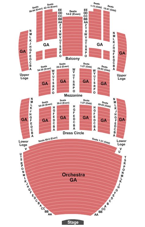 San Diego Civic Theater Seating Chart - San Diego