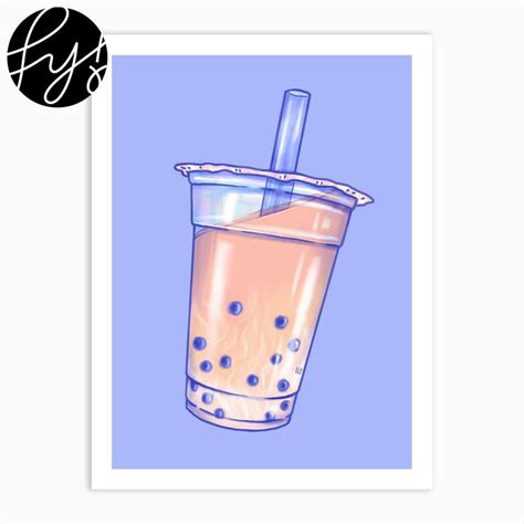 Bubble Tea Art Print | Tea art, Bubble tea, Mini art