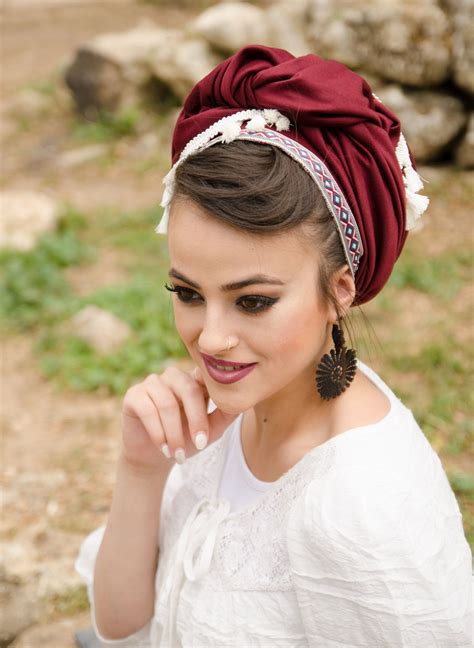 Tichel head scarf woman headbands jewish fashion headband | Etsy | Headband styles, Head scarf ...