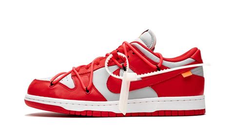 Nike X Off-White Dunk Low "Off-White - University Red" - Stadium Goods