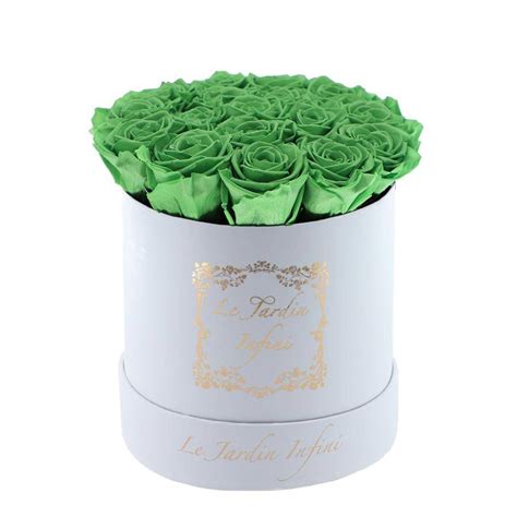 Red Preserved Roses - Medium Round Black Box | Le Jardin Infini– Le Jardin - Rose Flower