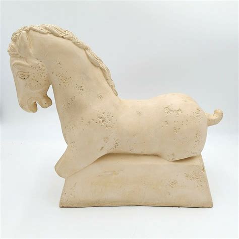 Vintage JARU Art Products Regency Style Roman Horse Sculpture 1974 MCM #JaruArtProducts Cute ...