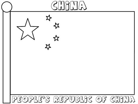 China Flag Coloring Page At Free Printable Colorings | Images and ...