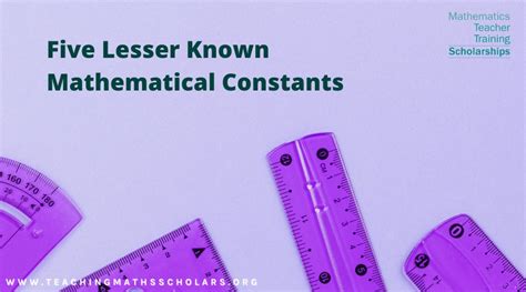 Five Lesser Known Mathematical Constants