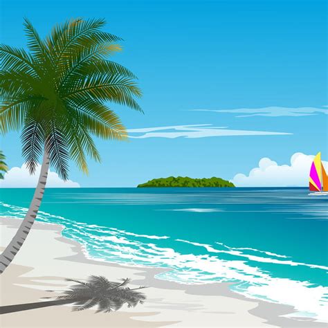 50+ Tropical Beach Background Wallpaper Background