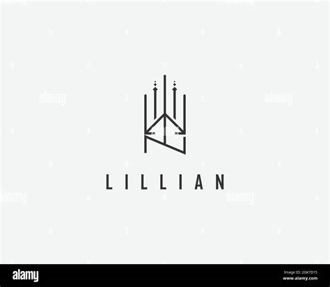 logo name Lillian usable logo design for private logo, business name card web icon, social media ...