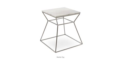 gakko marble | Modern end tables, Stainless steel frame, End table sets
