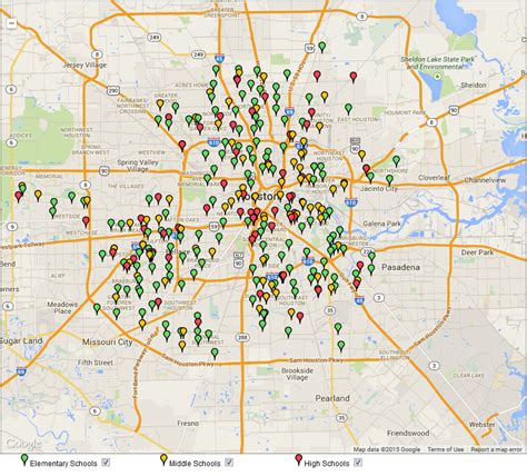 Houston Isd Map Of Schools