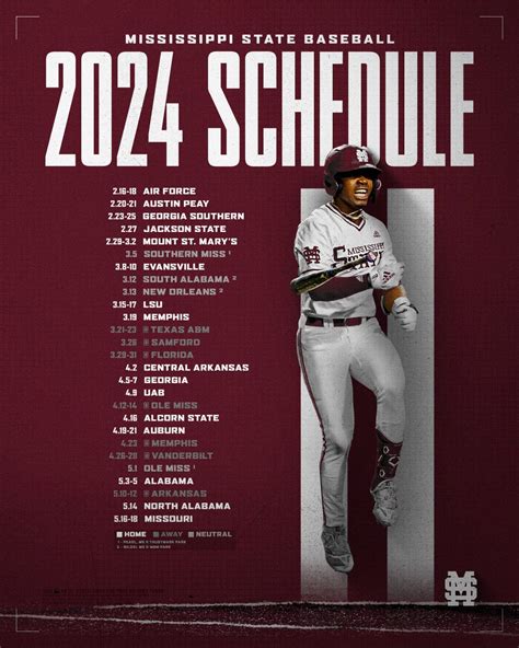 Mississippi State Baseball Schedule 2024 - Rycca Clemence