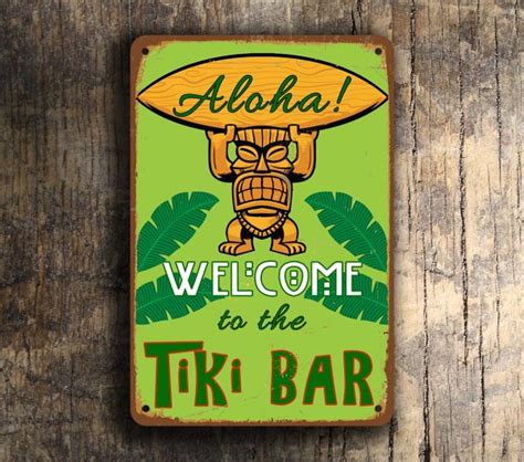 TIKI BAR SIGN | Classic Metal Signs