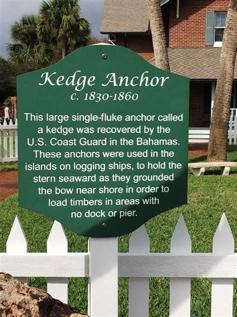 Kedge Anchor Historical Marker